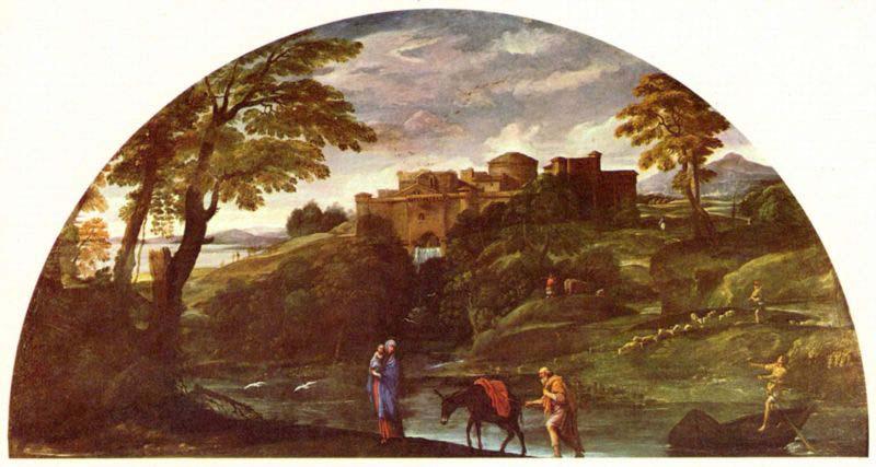 Annibale Carracci The Flight into Egypt oil painting image